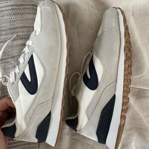 Tretorn Sneaker Grey, Navy and White in size 10